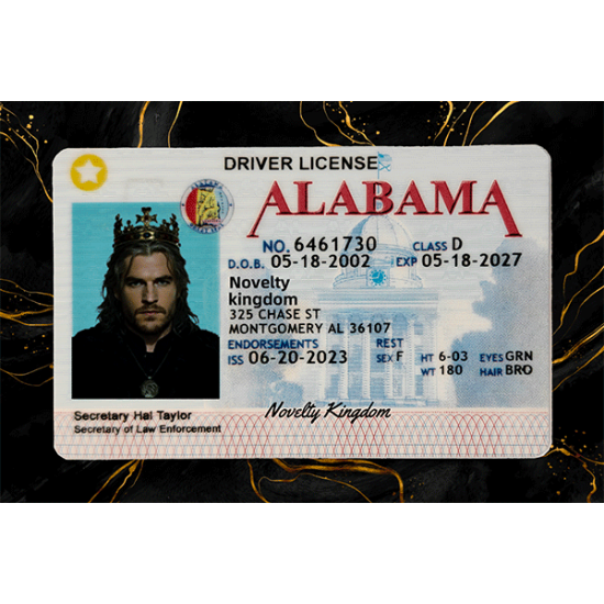 Alabama Fake Dirvers Licence