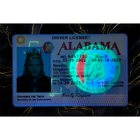 Alabama Fake Dirvers Licence