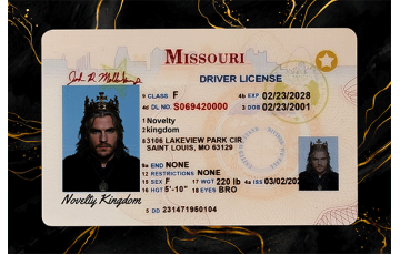Missouri Fake Dirvers Licence