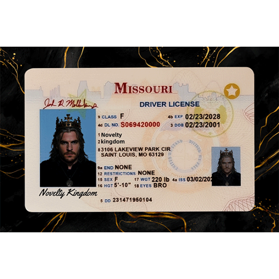 Missouri Fake Dirvers Licence