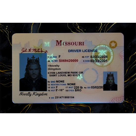 Missouri Fake Dirvers Licence