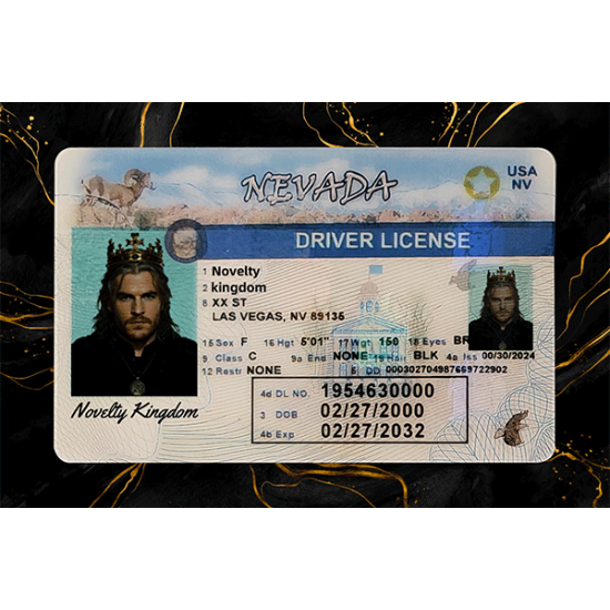 Nevada Fake Dirvers Licence