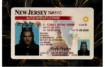 New Jersey Fake Dirvers Licence