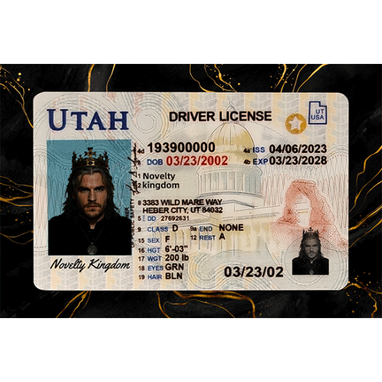 Utah Fake Dirvers Licence