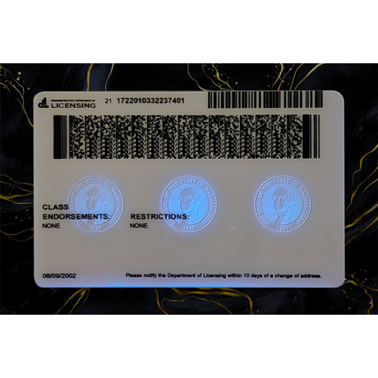 Washington Fake Dirvers Licence