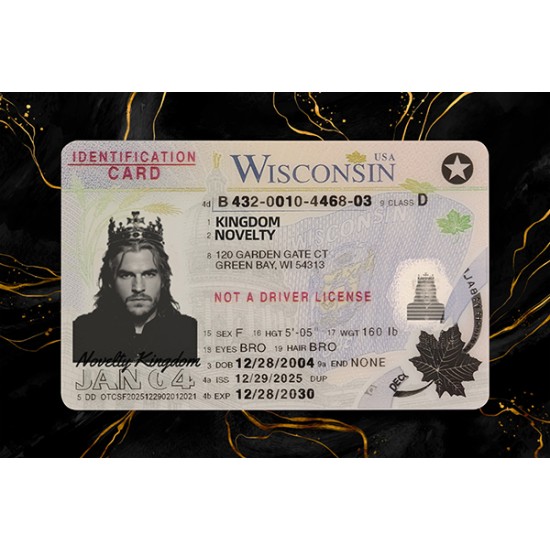 Wisconsin Identification Card (2026 Version丨Not DL)