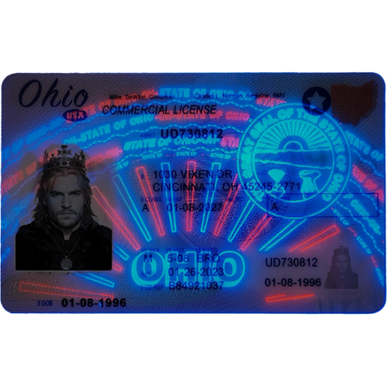 Ohio Fake Dirvers Licence
