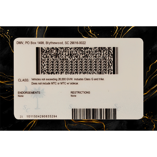 South Carolina Fake IDs